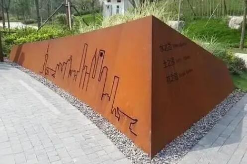 中沙耐候钢挡土墙